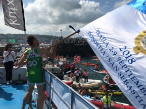 Regatas De San Sebastian 2018 Modalidad Masculina Hondarribia Se Lleva La Bandera San Sebastian Ciudad De La Cultura